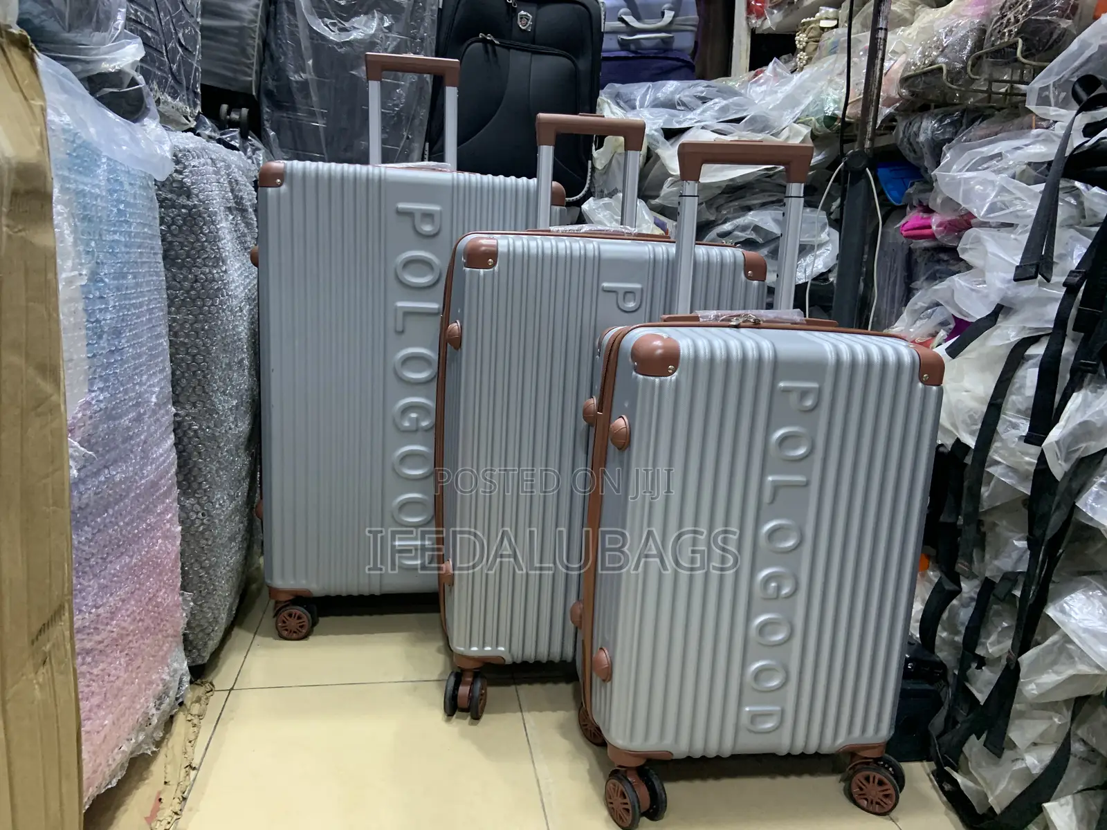 Set of Quality Polo Good Plastic Travel Luggage