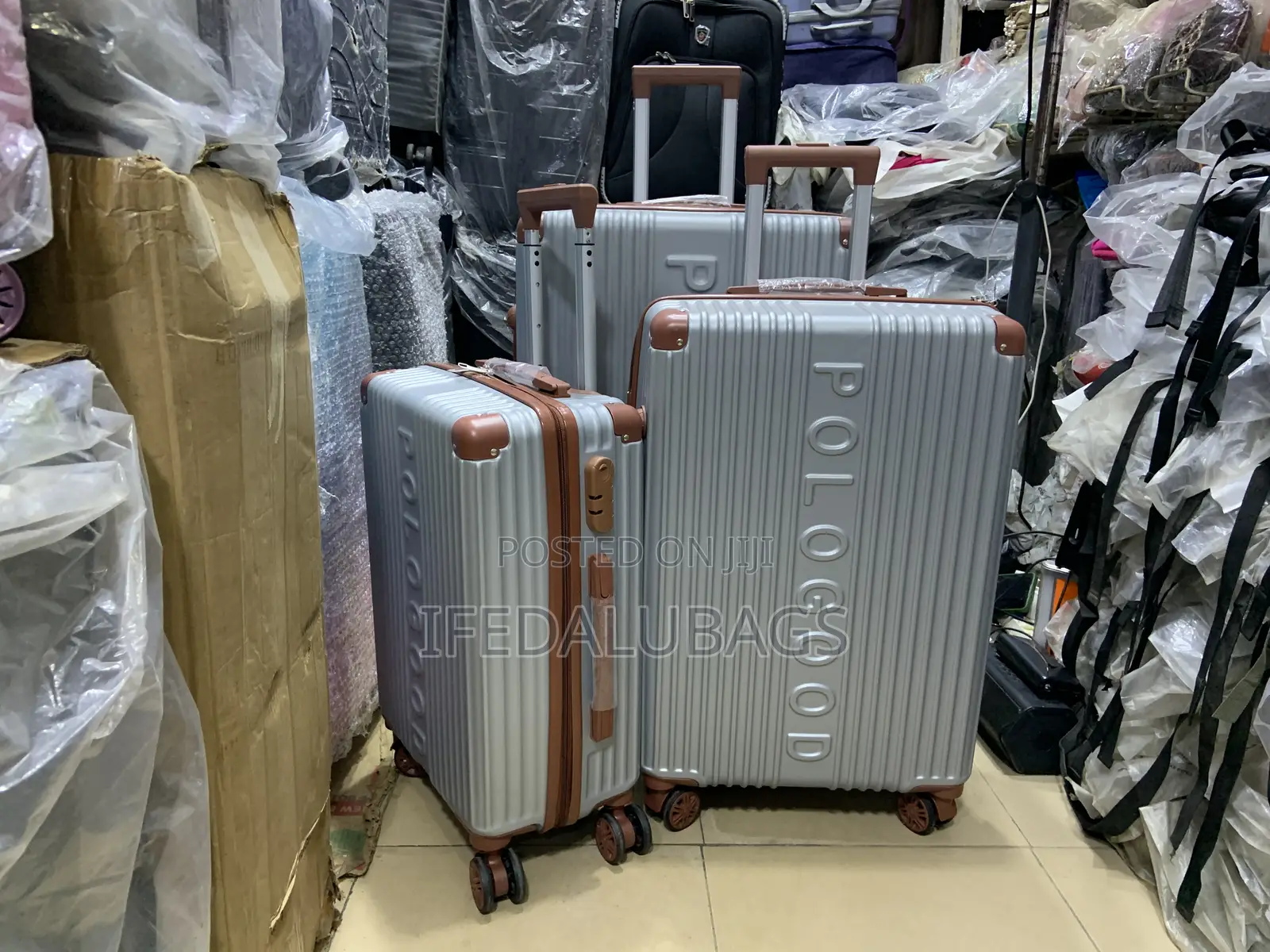 Set of Quality Polo Good Plastic Travel Luggage
