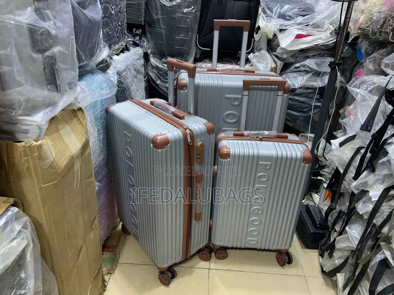 Set of Quality Polo Good Plastic Travel Luggage