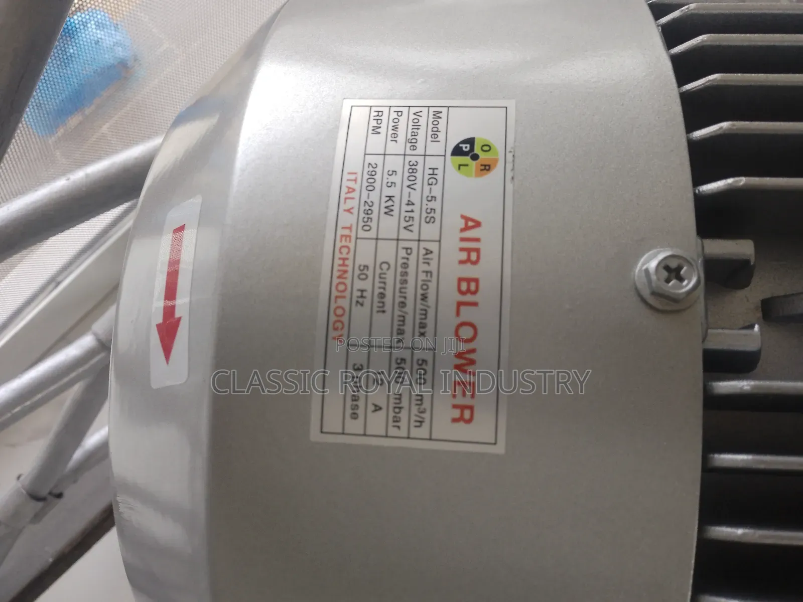 Original Brand New Exhaust Blower 5.5 Kw