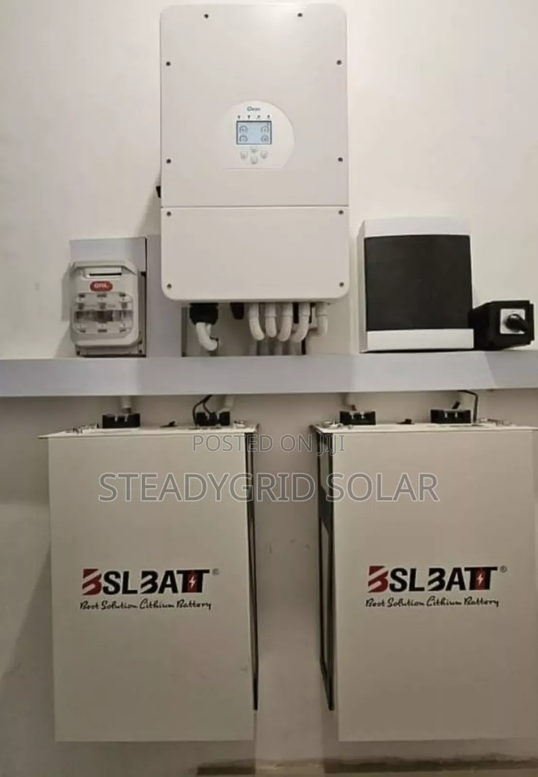 20kwh BSL Ithium Ion Battery With 10kva DEYE Inverter System