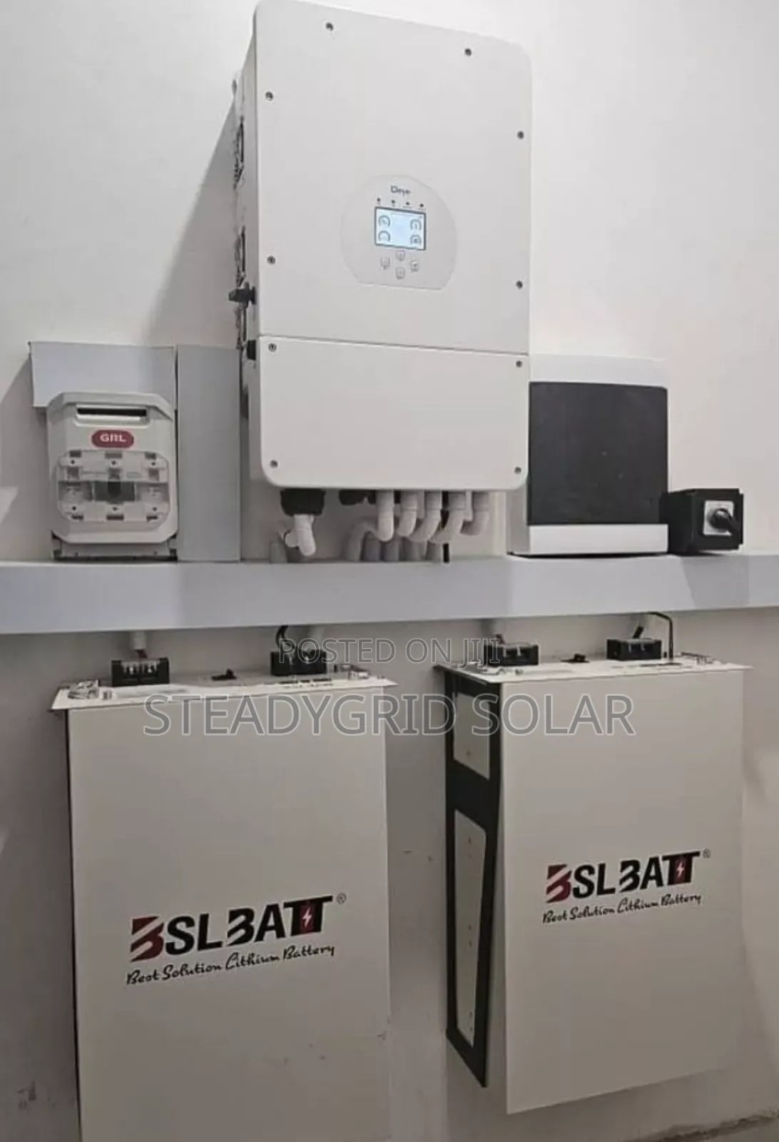 20kwh BSL Ithium Ion Battery With 10kva DEYE Inverter System