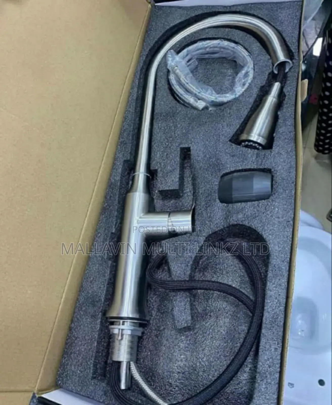 304 Stainless Steel Brushed Pull Out Kitchen Mixer Tap