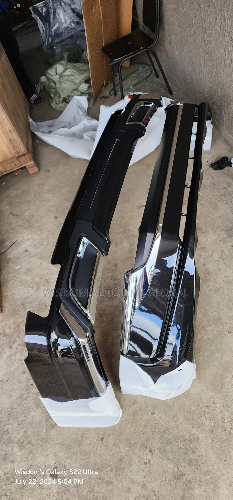Front And Rear Bumper Spoiler Or Padded For Prado 2022/23