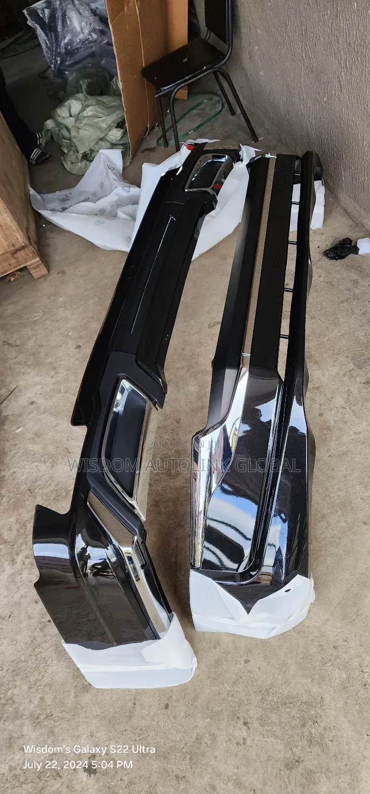 Front And Rear Bumper Spoiler Or Padded For Prado 2022/23