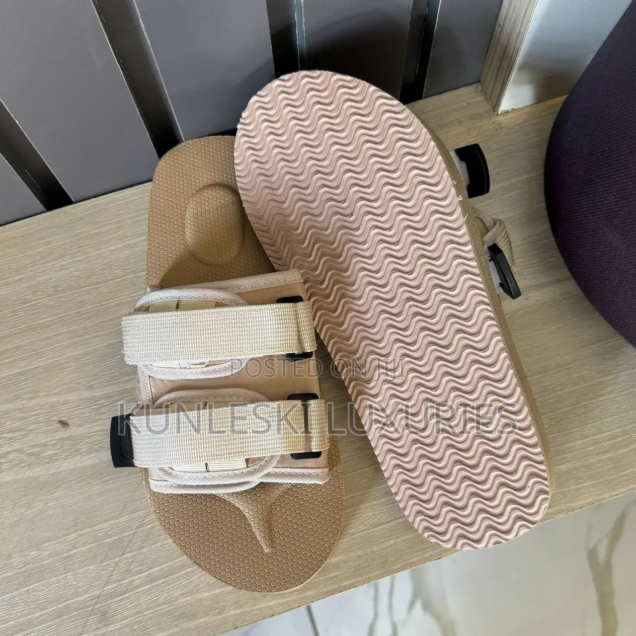 Original Tech Slides Black / Cream