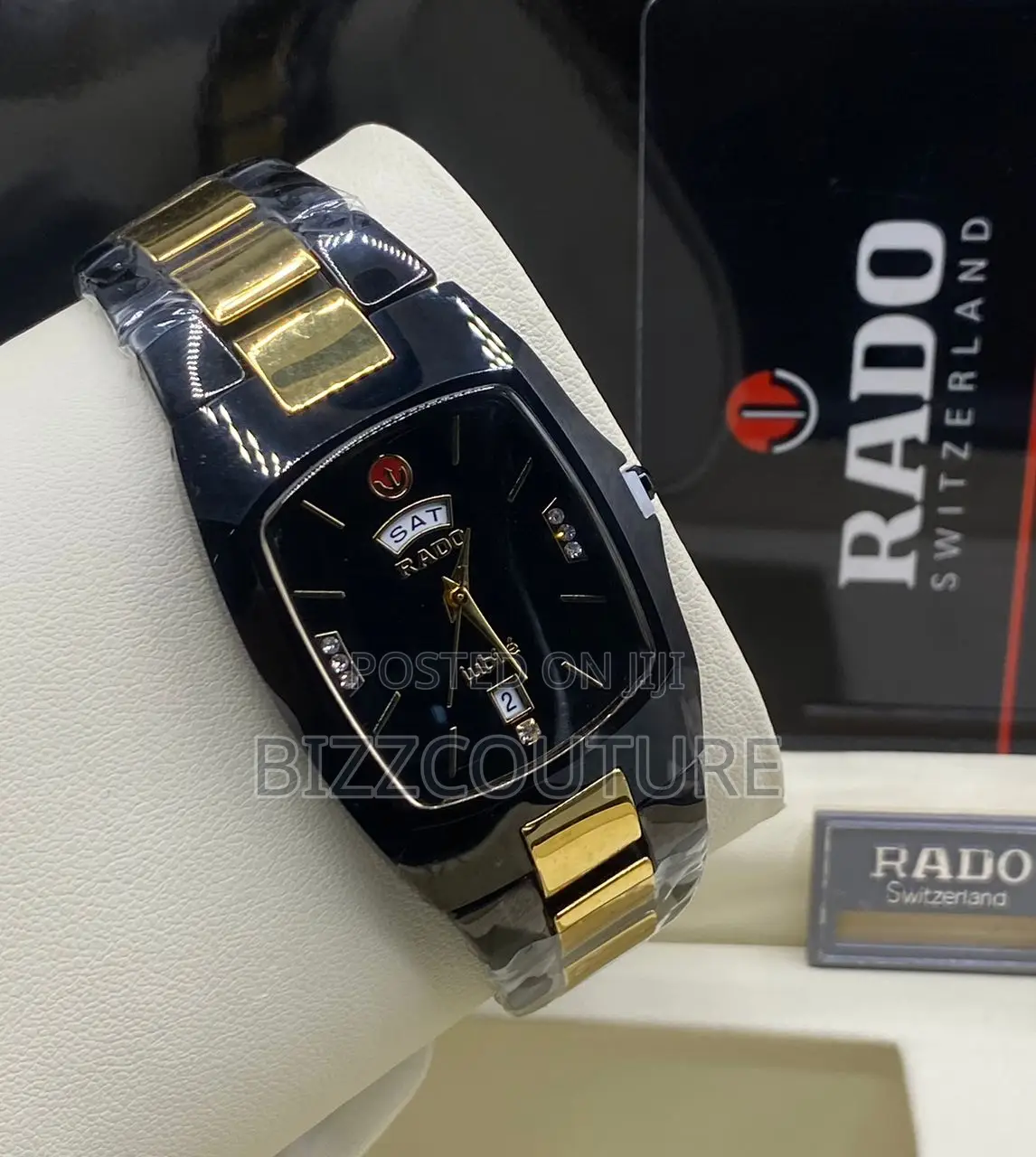 Original RADO Jublie Gold Mix Black Chain Watch Is Available