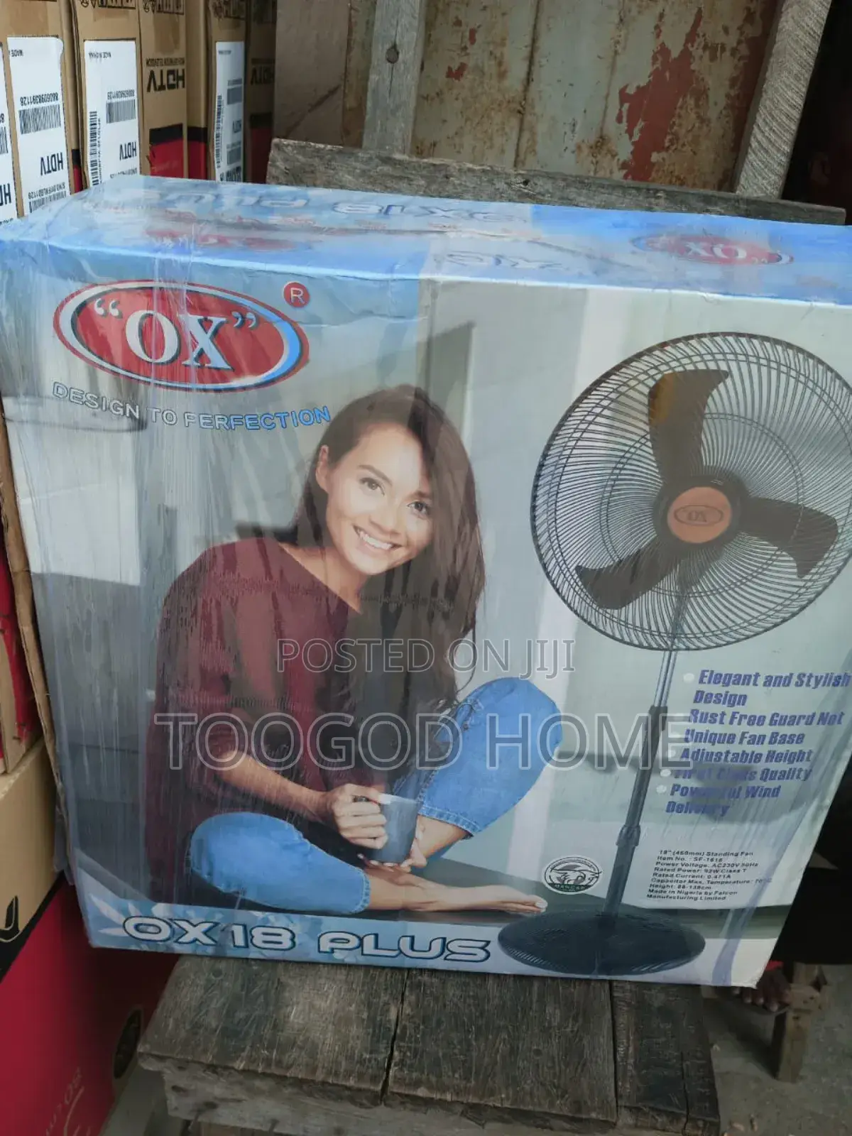 Original Standing OX Fan 18"