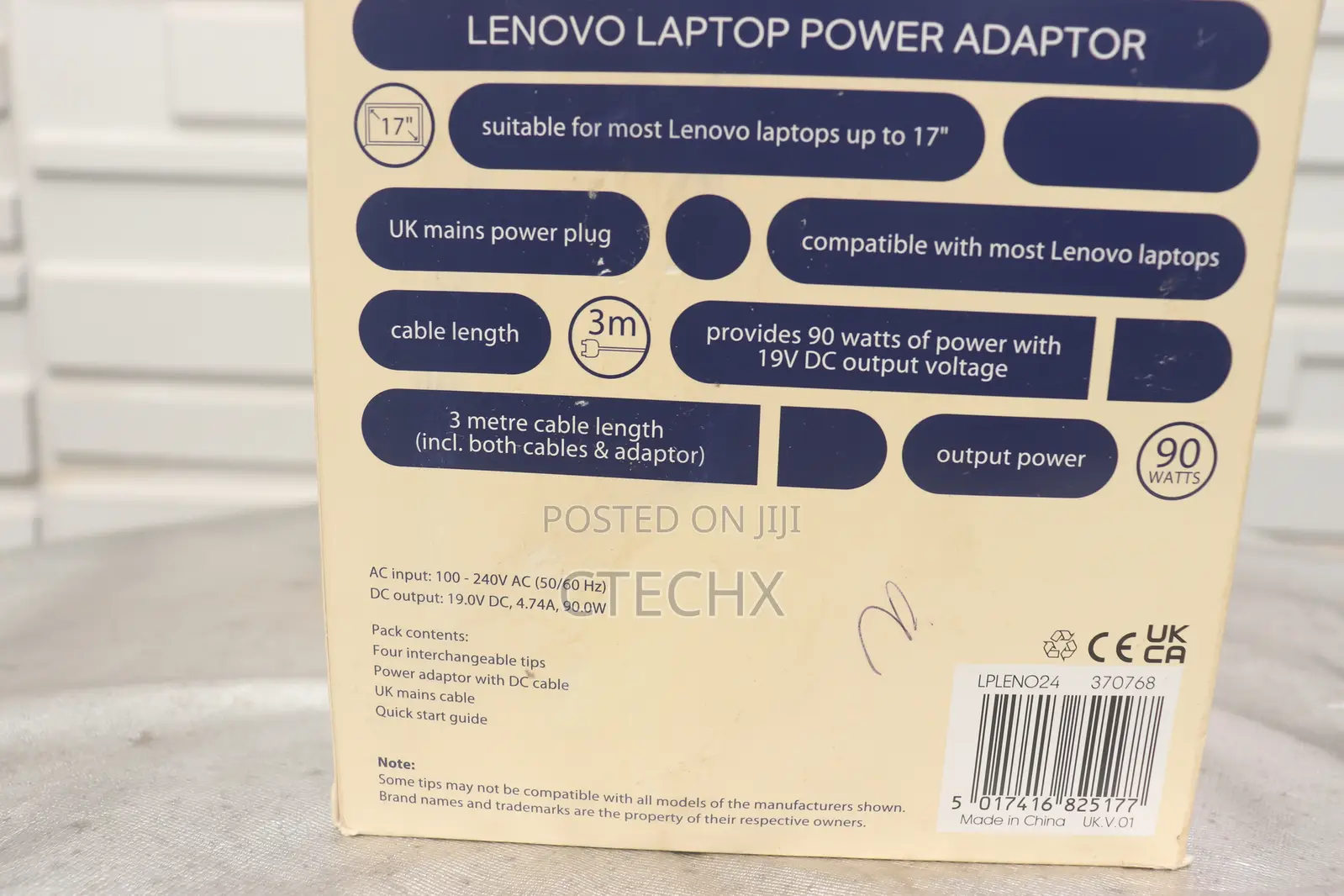 Logik Universal Charger Adaptor 90W for Lenovo Laptops
