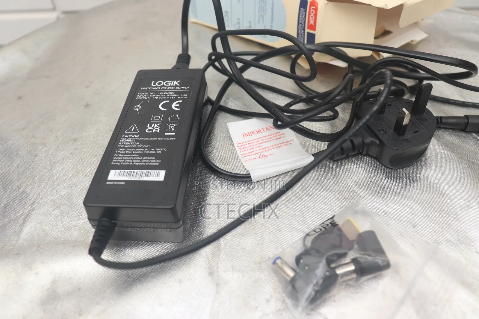 Logik Universal Charger Adaptor 90W for Lenovo Laptops