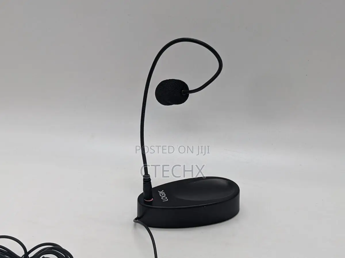 Wired Desk Microphone Slimline Mic With 3.5mm Jack Plug