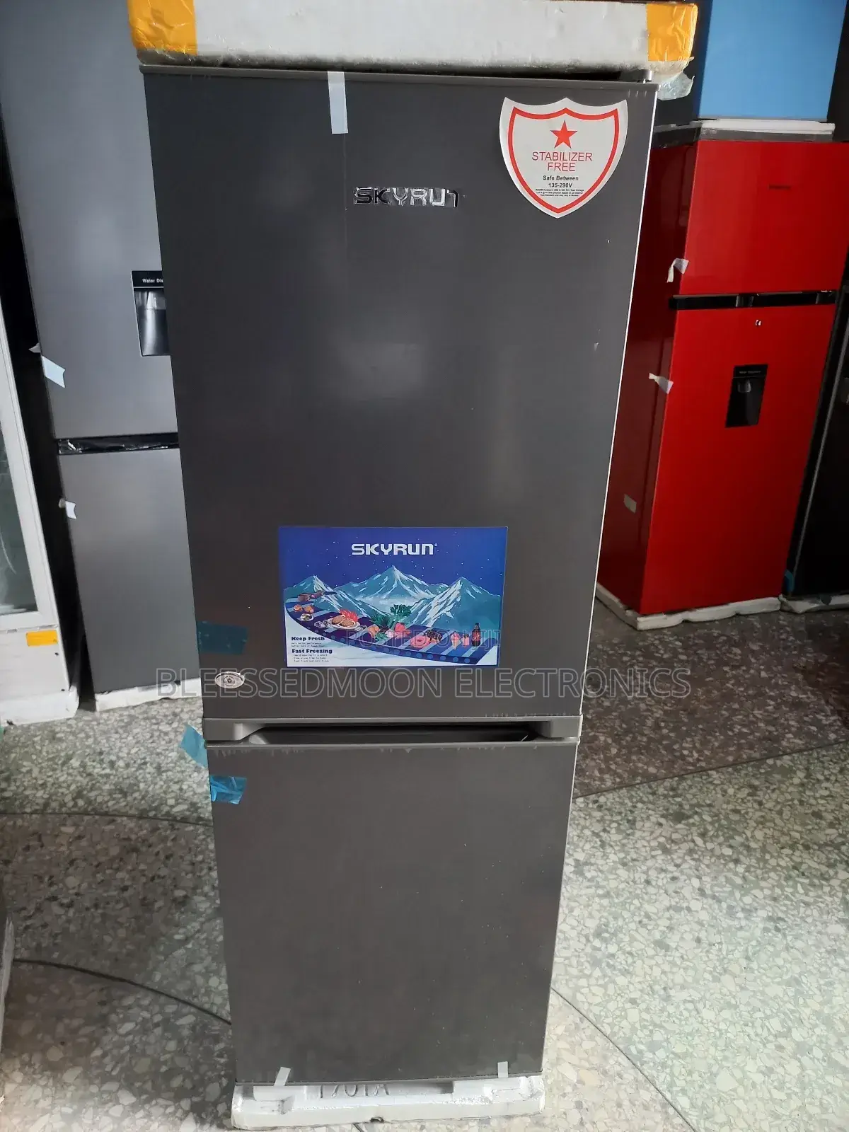 Skyrun Stabiliser Free Standing Fridge Down Freezer 3 Yrs W