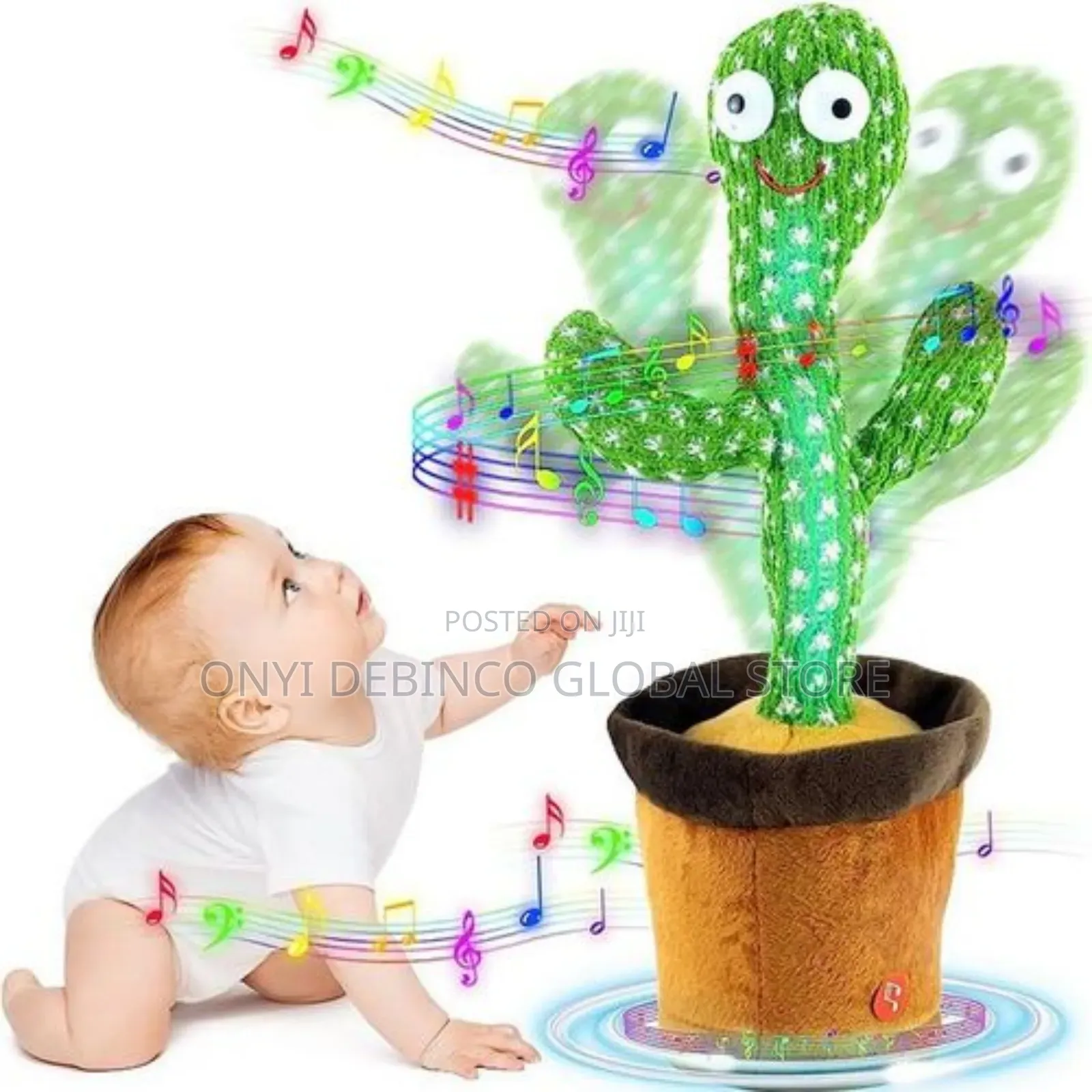 Children Funny Cactus Toy Dancing / Talking for Babies/ Kids
