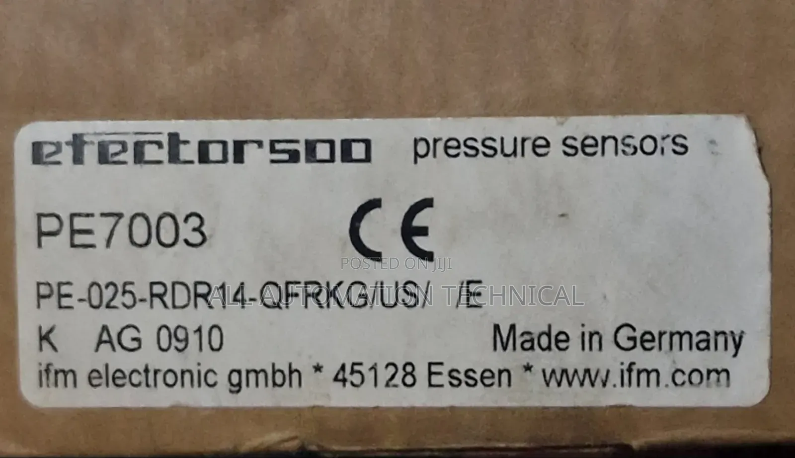 Ifm | Pe7003 | Pressure Sensor | Pe-025-Rdr14-QFRKG/Us/ /E