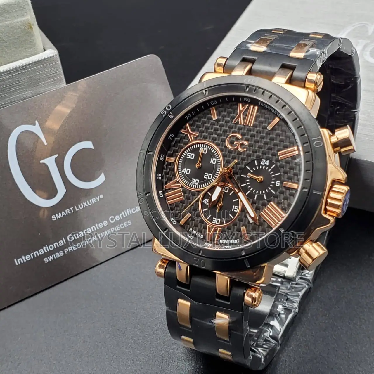 Guess Quality Luxury Men Chain Wristwatch