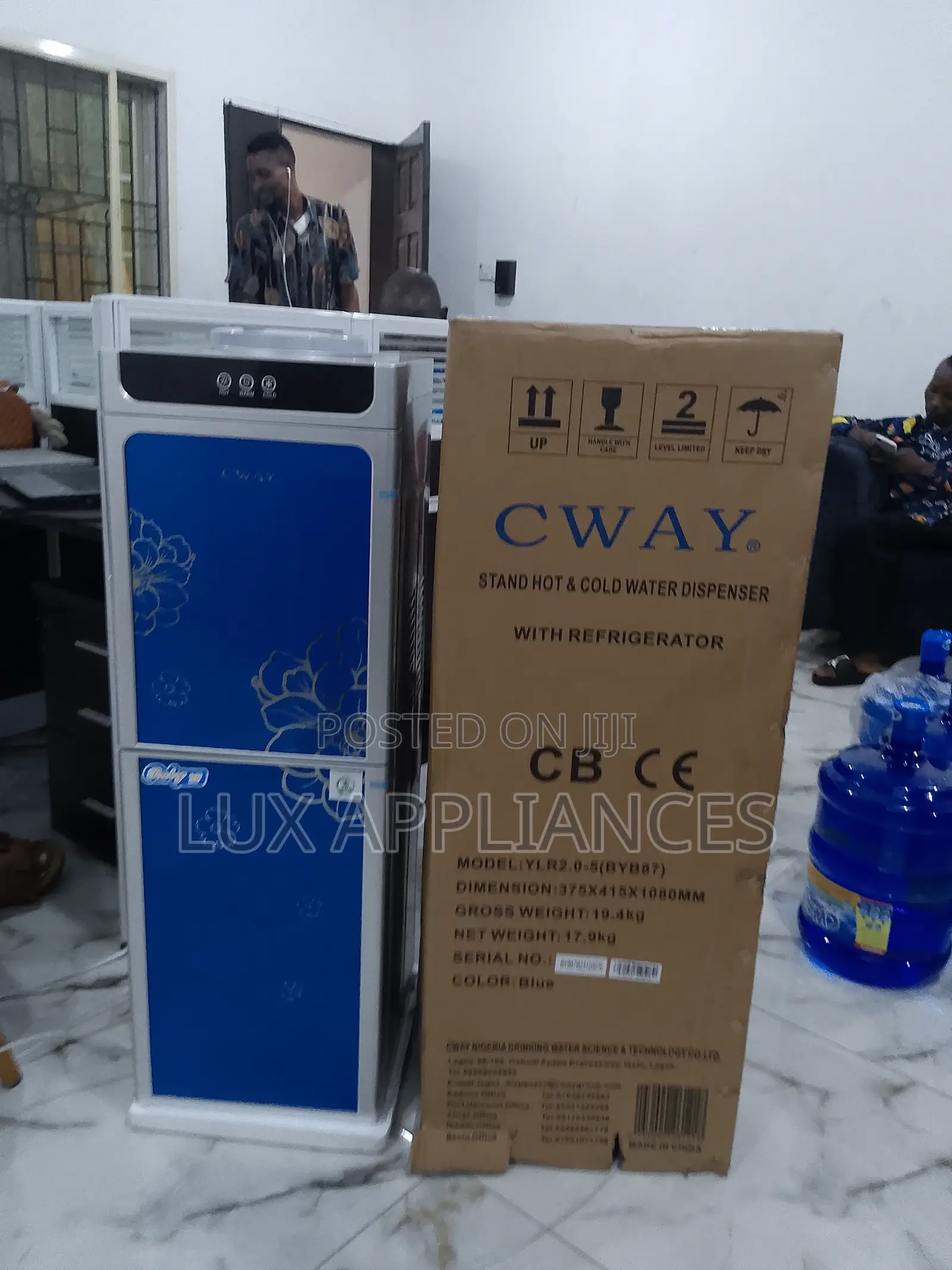 The New Blue Cway Cold and Hot Double Door Dispenser