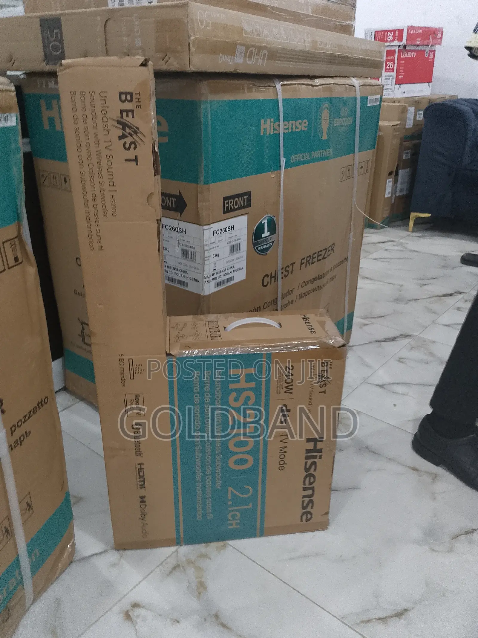 Very Lound Hisense 240W Hs2100 Sound Bar System
