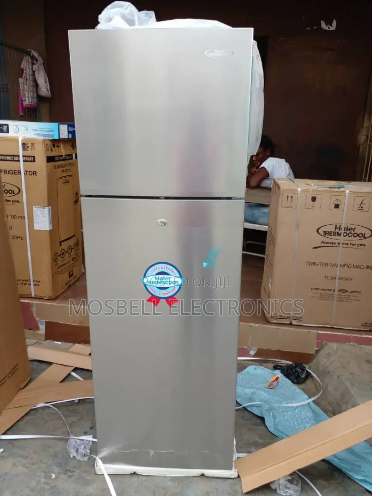 New HRF 320 Blux Haier Thermocool Double Door Fridge 320 L