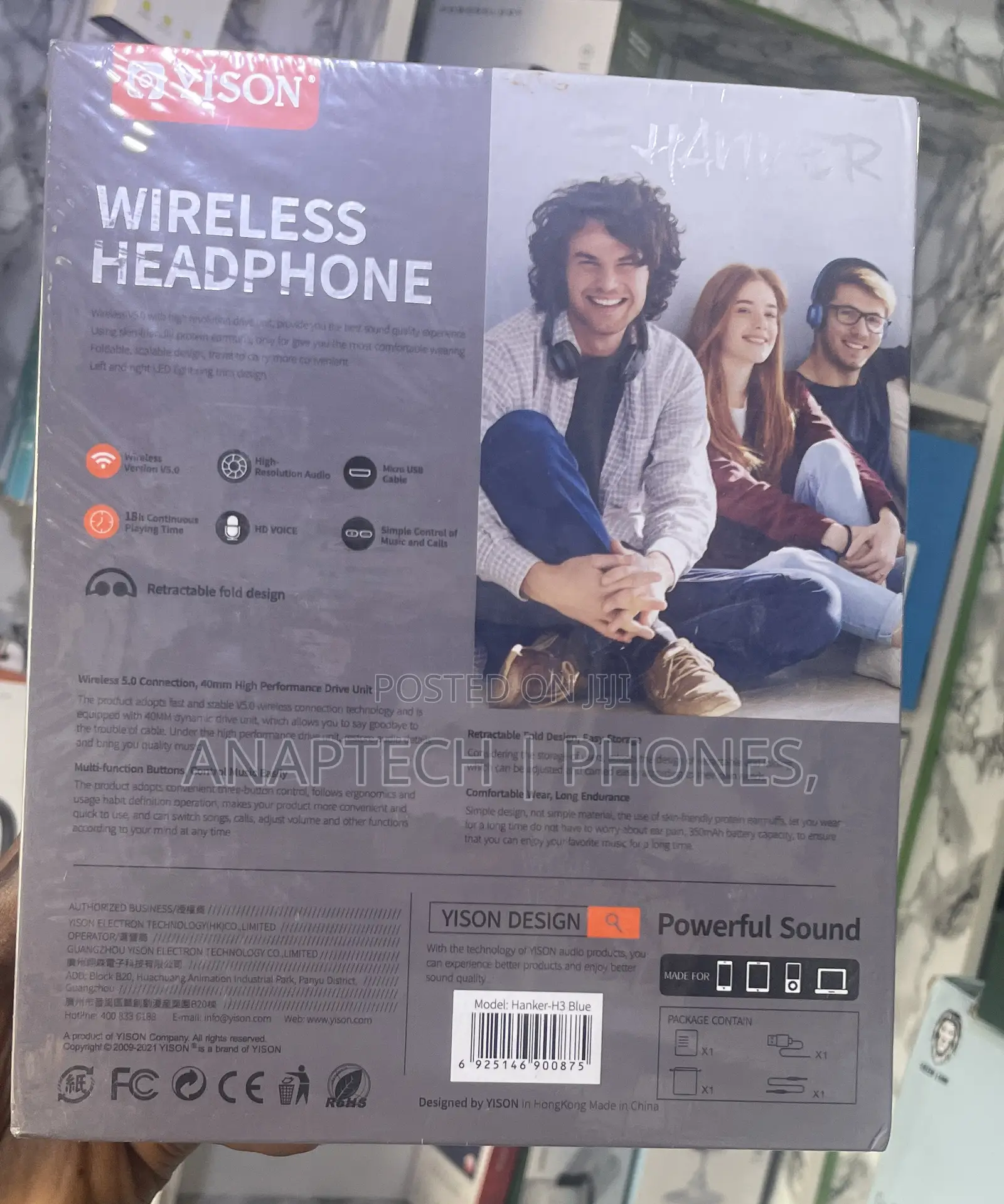 Wireless Headphones 18 Hours Continuous Playing HD Voice