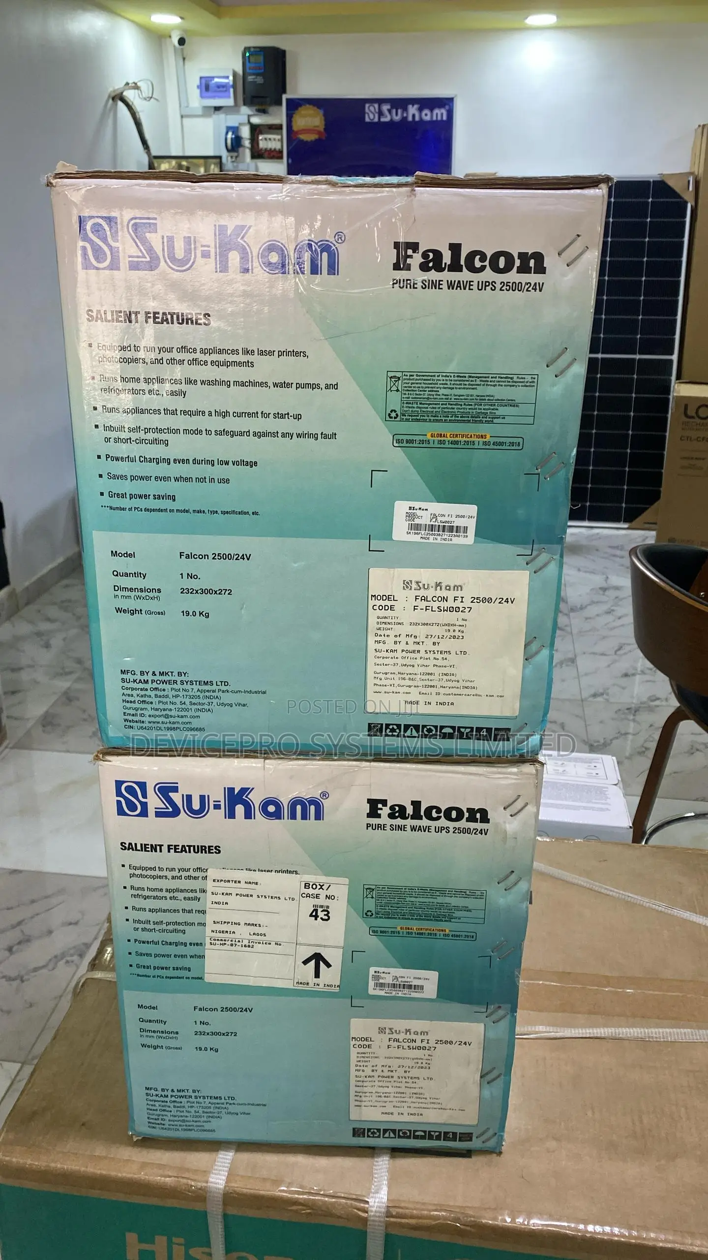 Sukam 2.5kva 24v Falcon+ Pure Sine Wave Inverter