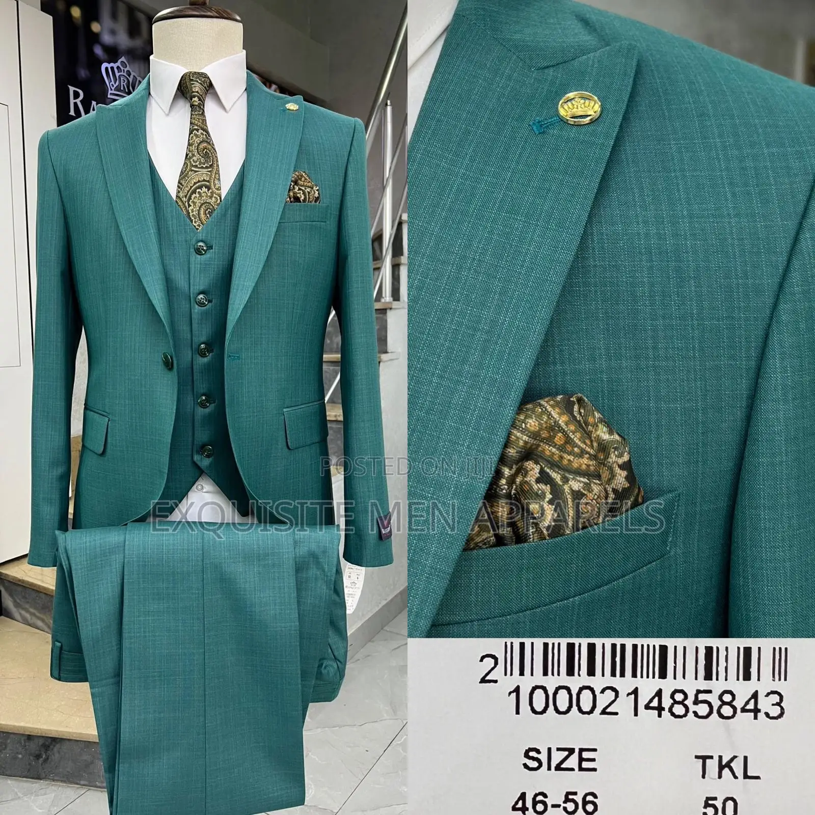 Italian Style Formal Turkish Men’S Suit