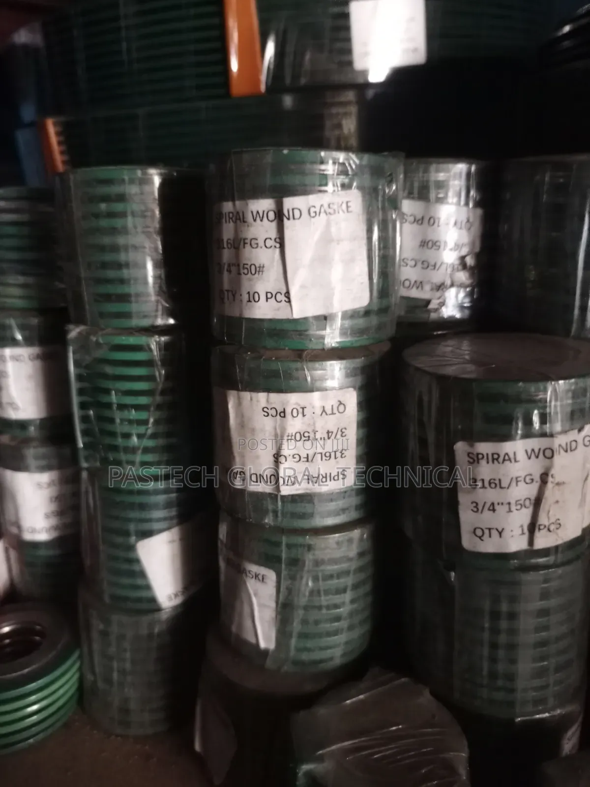 3/4" Spiral Wound Gasket Filled With Graphite 150lb