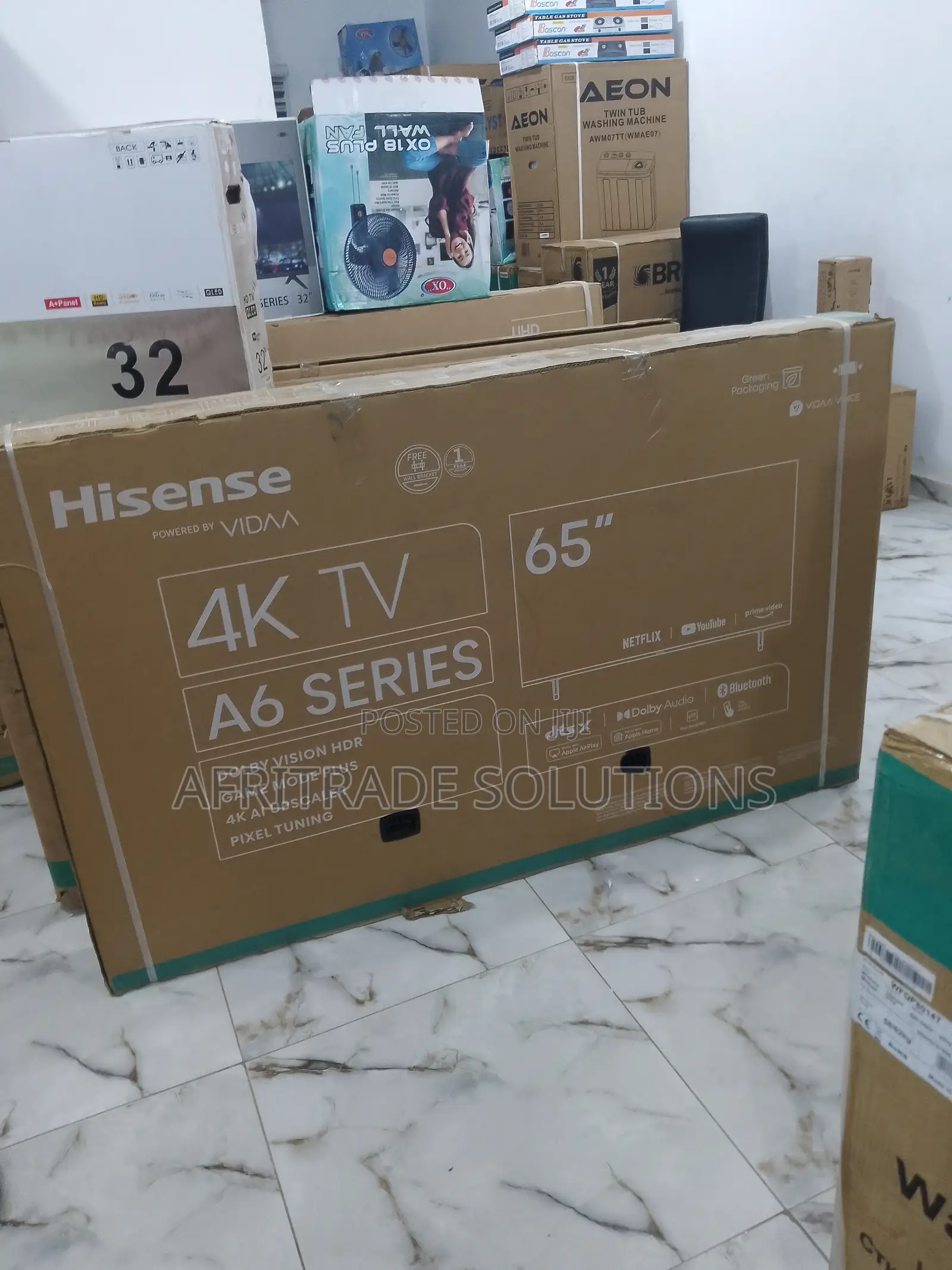 Efficient 65 Inches Hisense A6series Smart TV