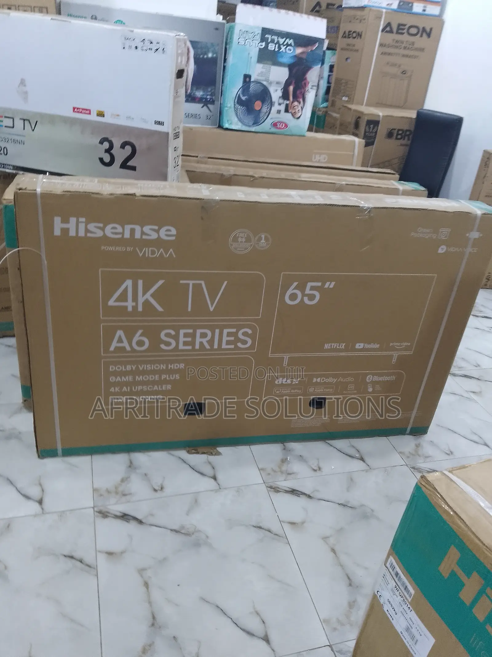 Efficient 65 Inches Hisense A6series Smart TV