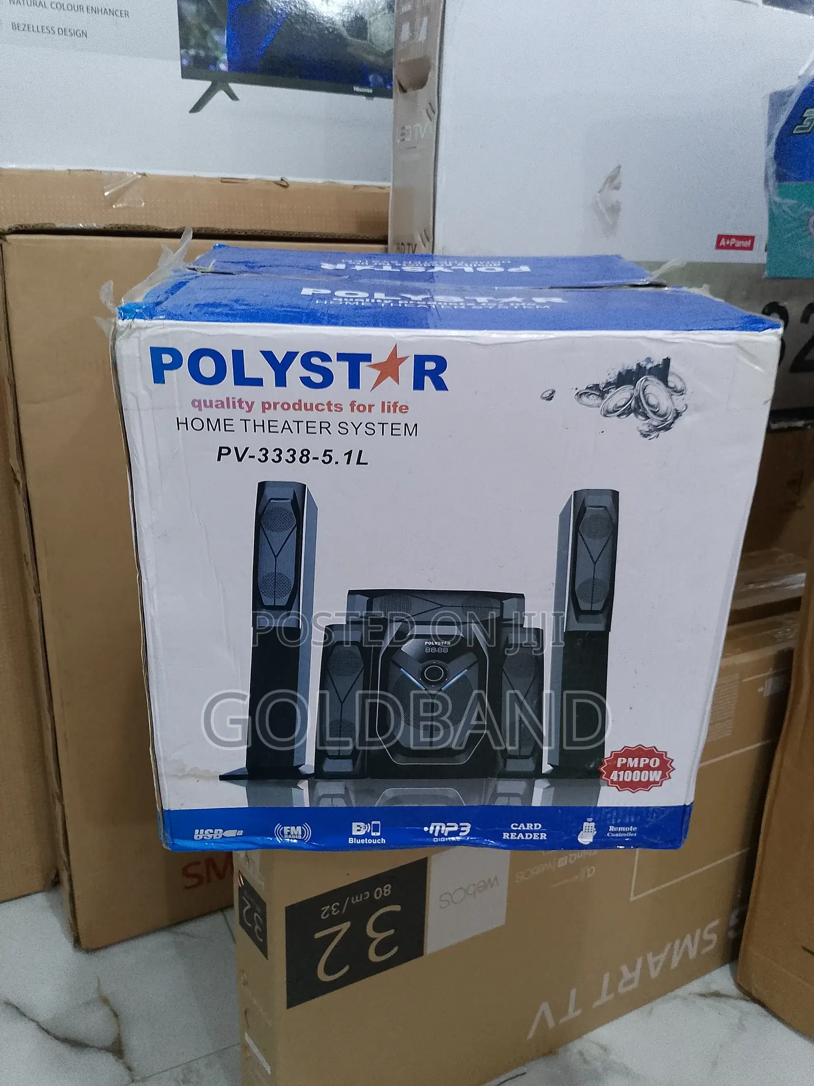 Brand New Polystar Home Theater System "Pv-3338-5.1l 41000W