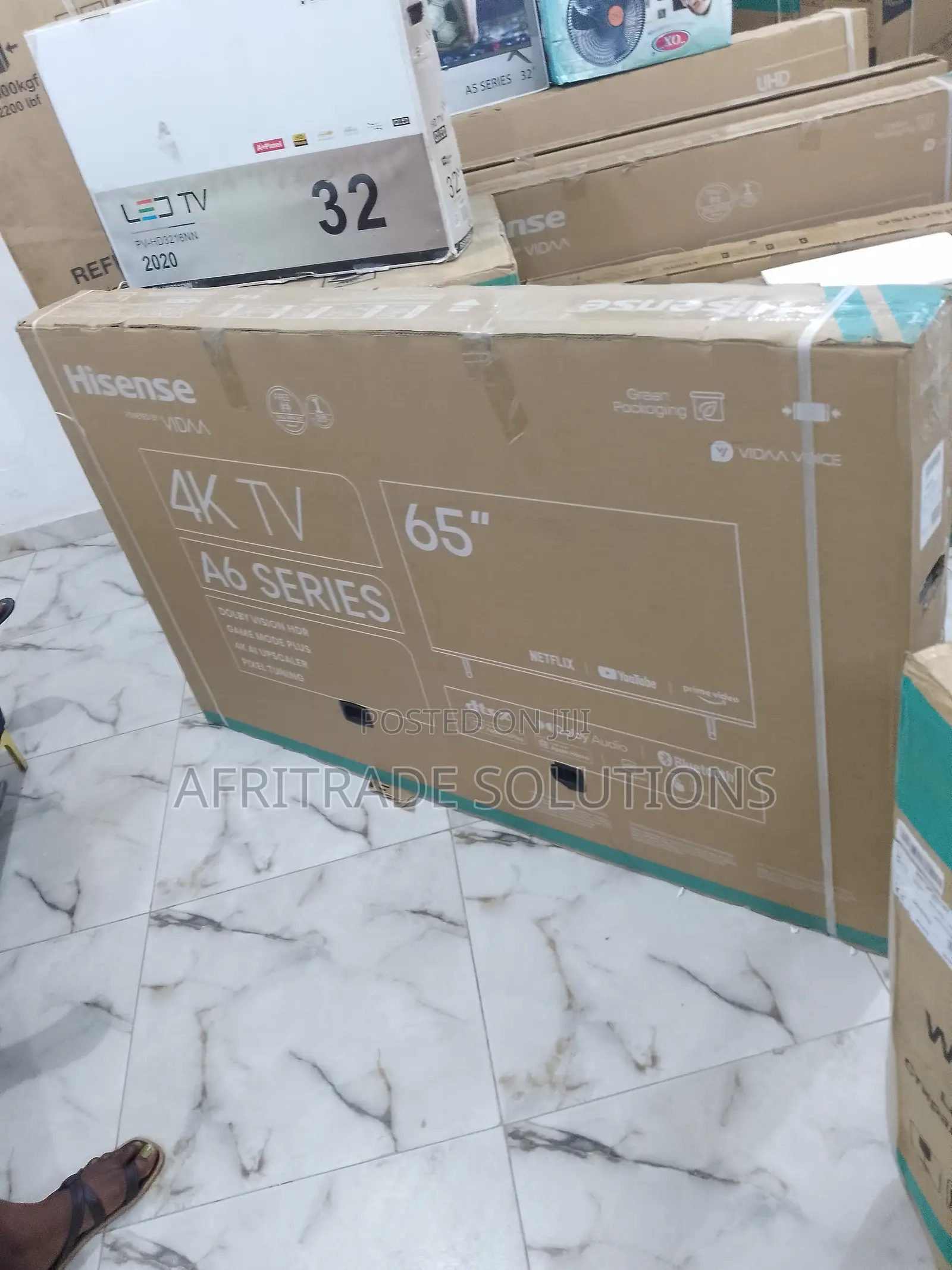 65 Inches Hisense A6series Smart TV + Prime Video