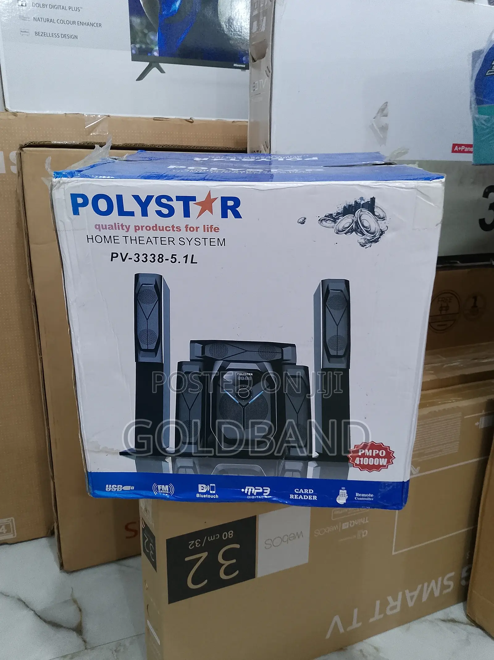 New Polystar Home Theater System (Pv-3338-5.1l)