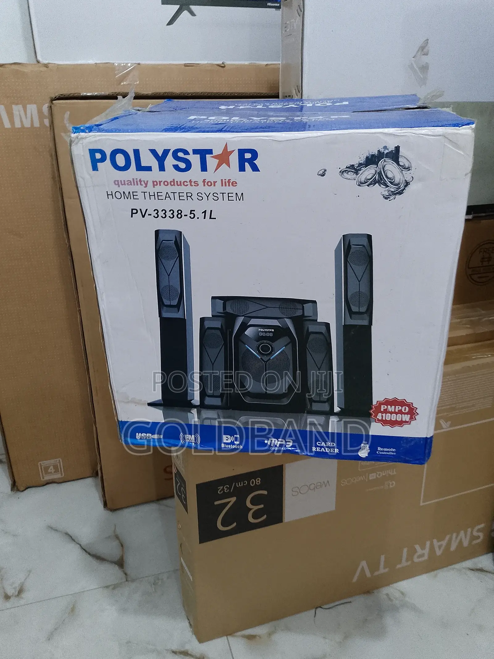 New in Polystar Pv-3338-5.1l Home Theater System