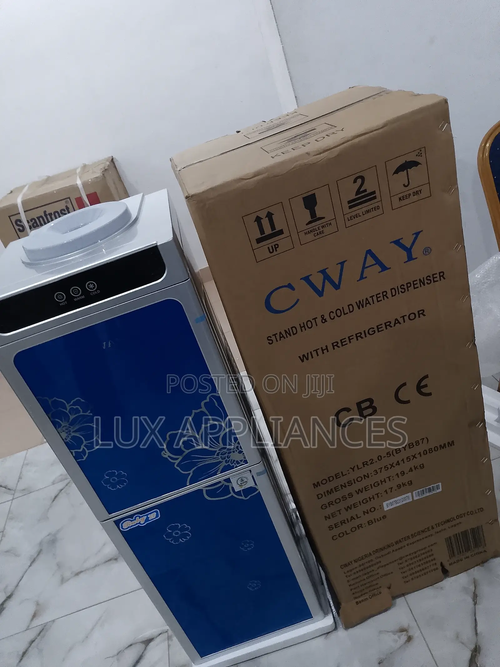 Cway Blue Double Door Dispenser