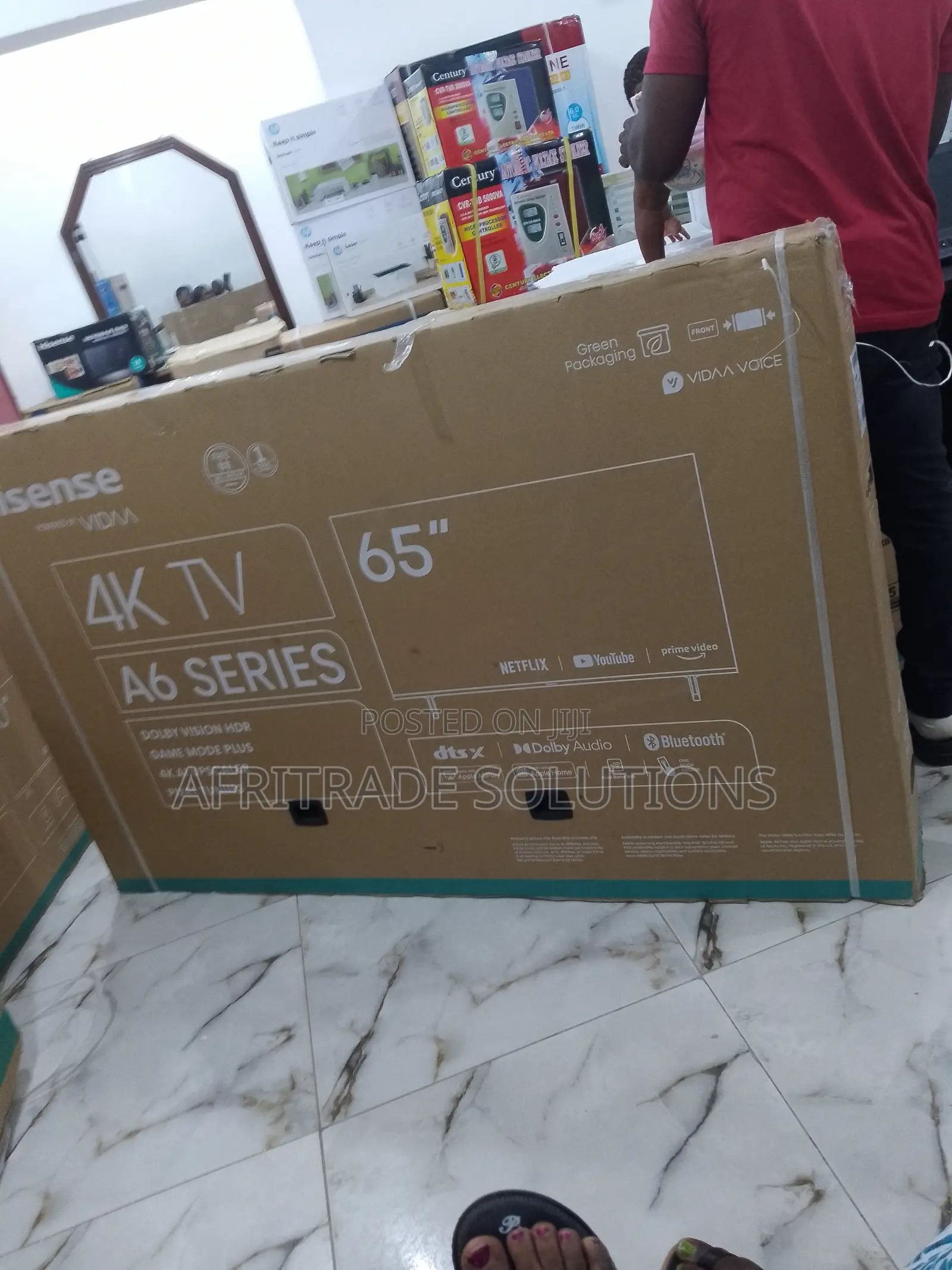 65 Inches Hisense A6series Smart TV- Dolby Vision