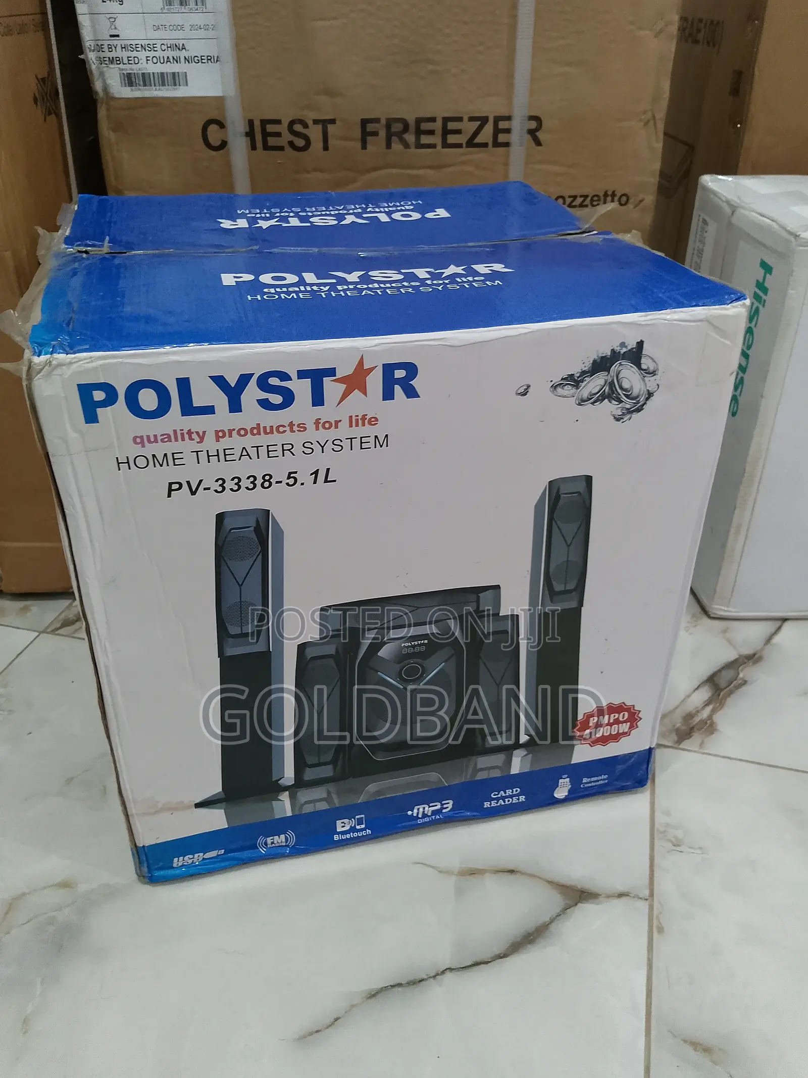 Original Pv-3338-5.1l Polystar Sound Bar System