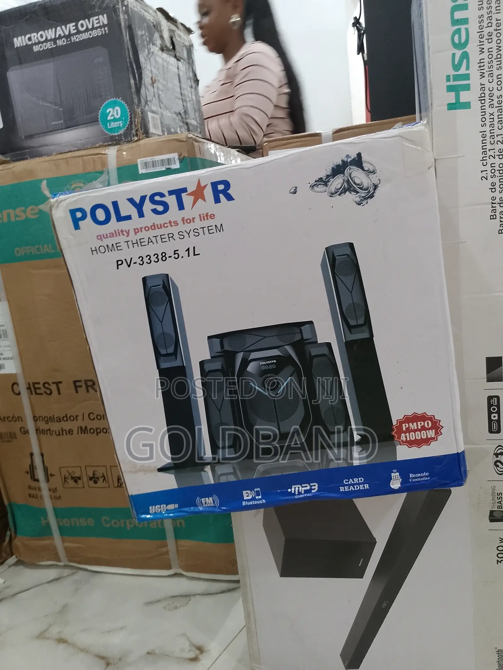 Best Authentic Pv-3338-5.1l Poly Star Sound Bar System