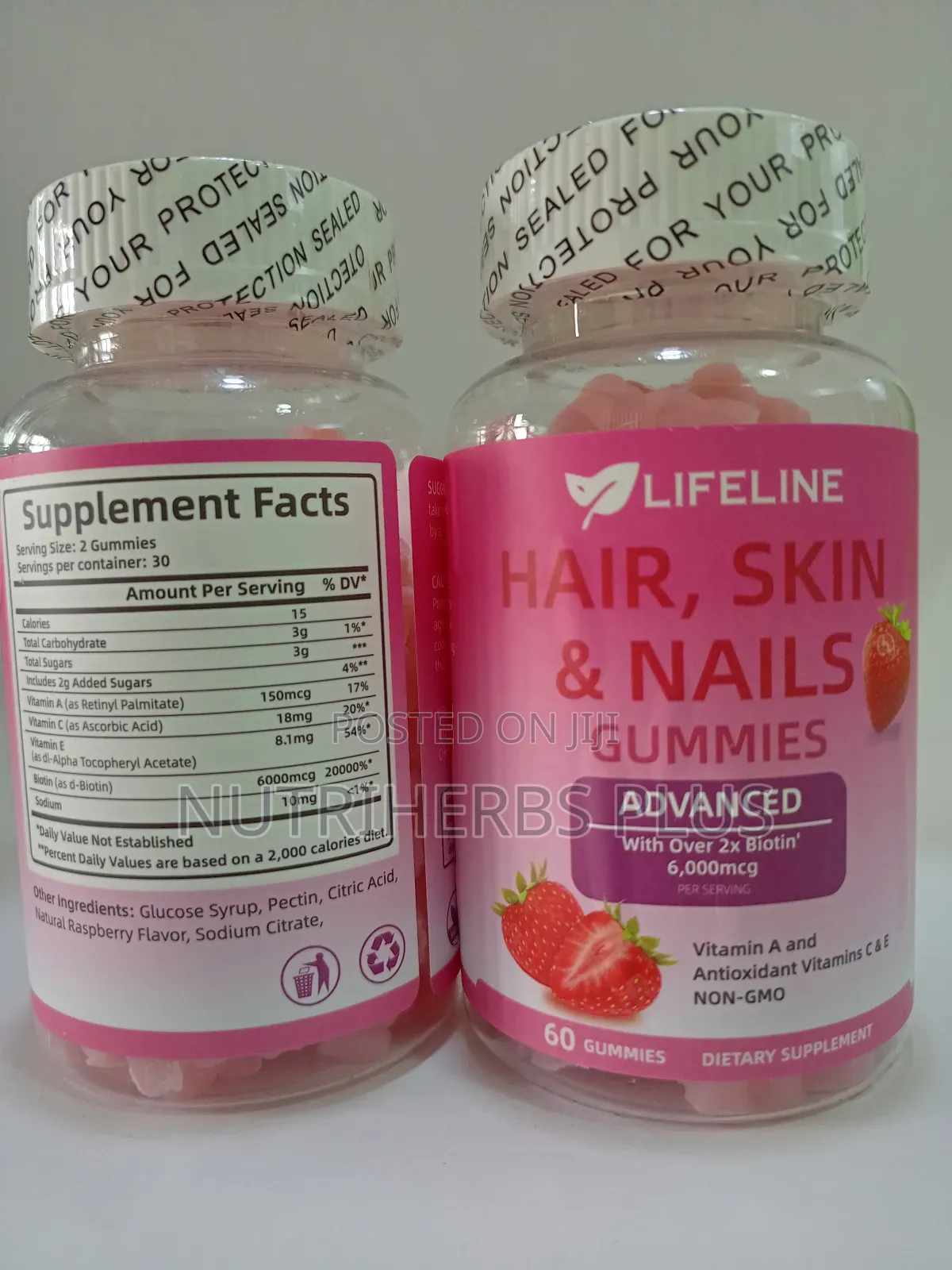 Lifeline Hair, Skin and Nails Gummie:For Healthy Body Living