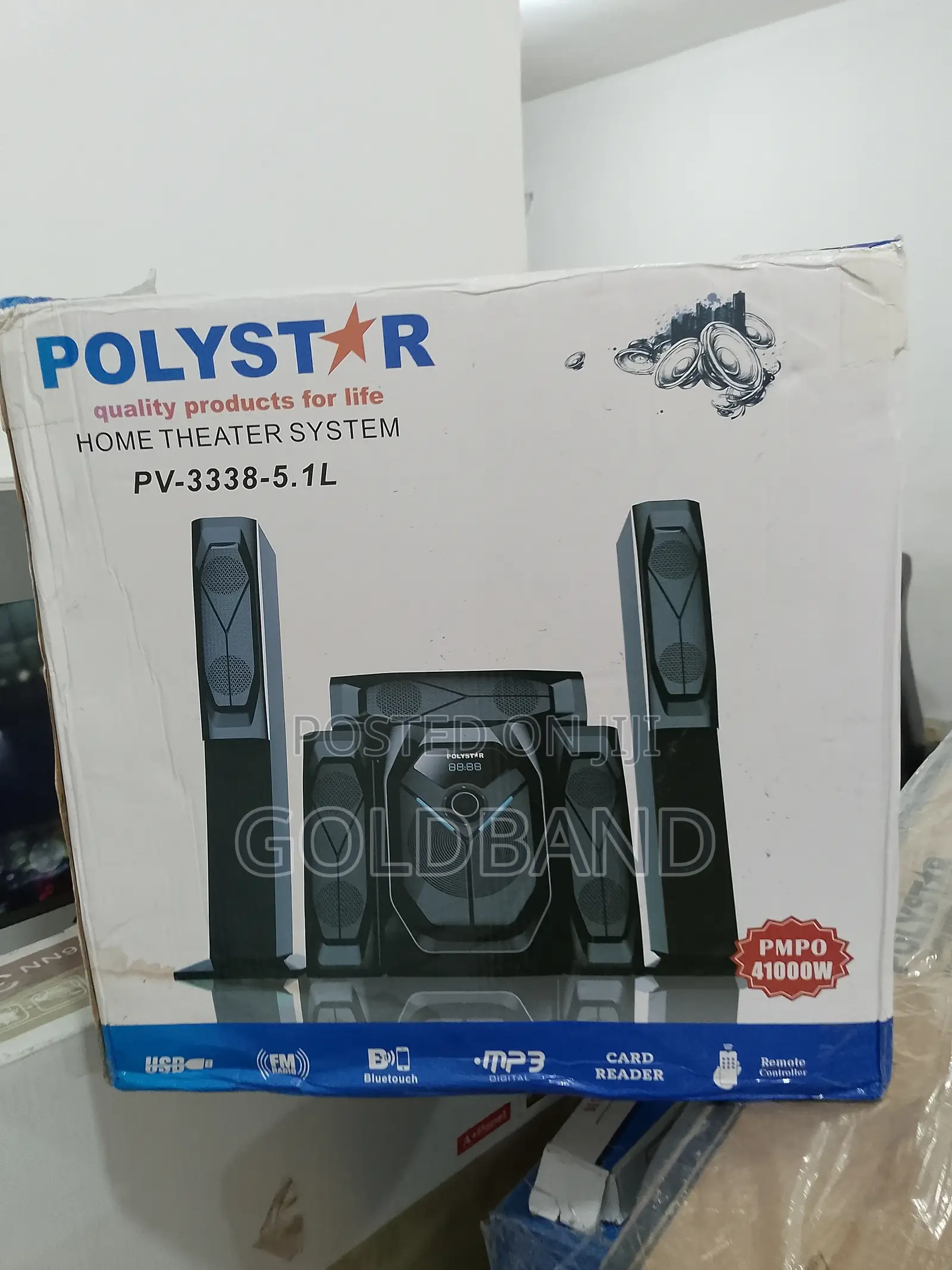 Sleek and Responsive Polystar Sound Bar System "Pv-3338-5.1l
