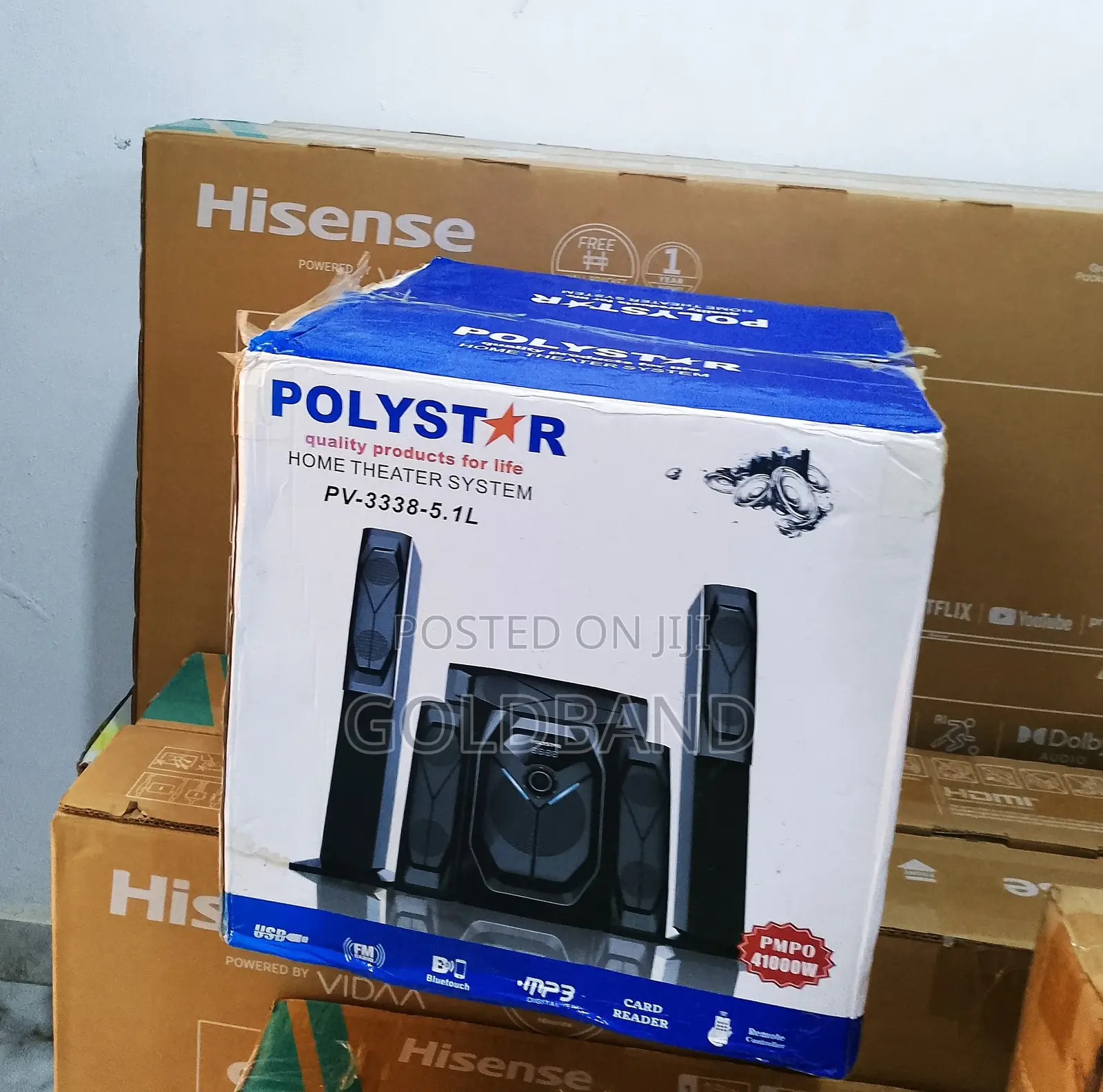 Mind Blowing Sound Bar System (Poly Star Pv3338-5.1l)