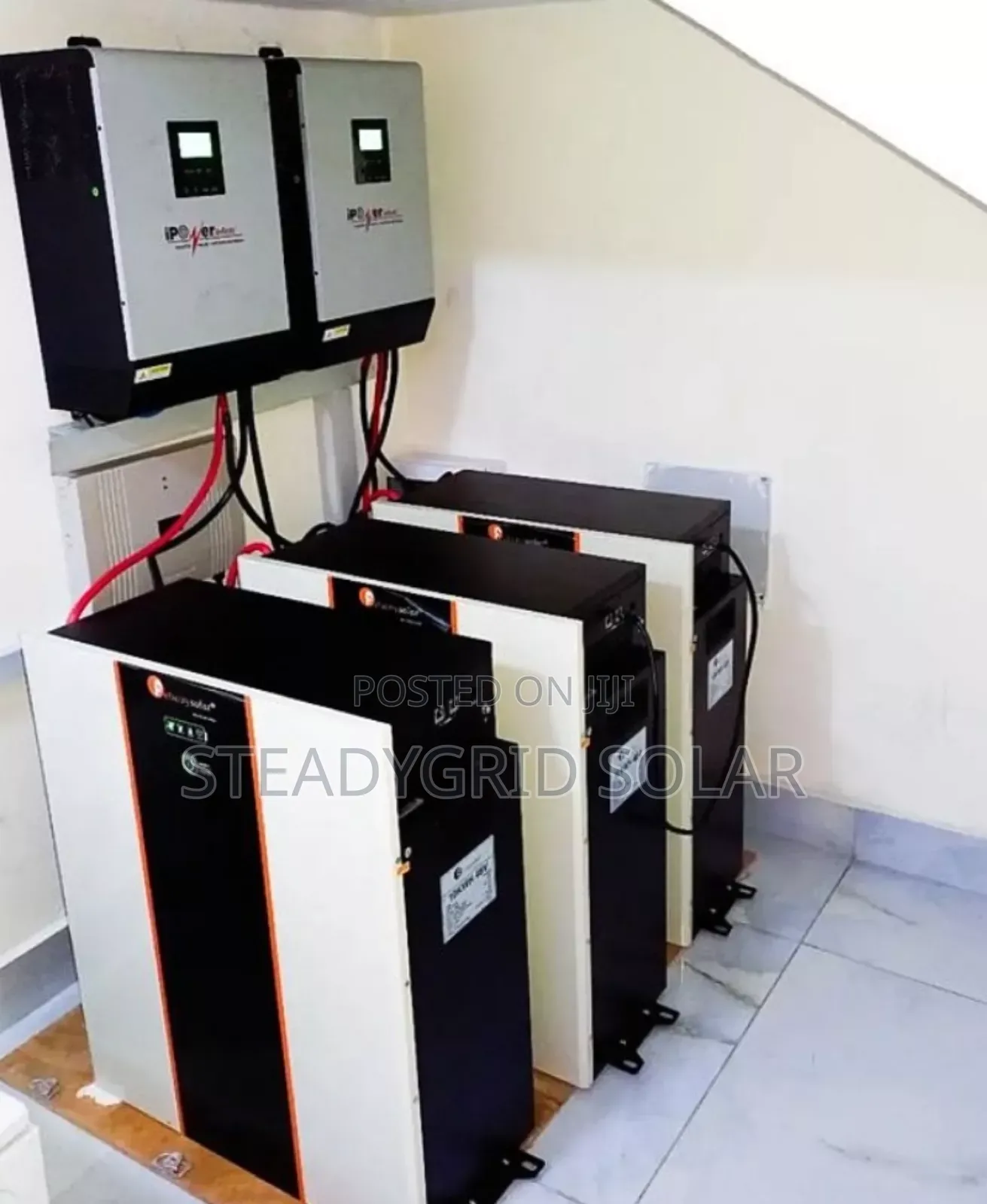 10kva/48v I-Power Inverter Setup With 30kwh Lithium Battery