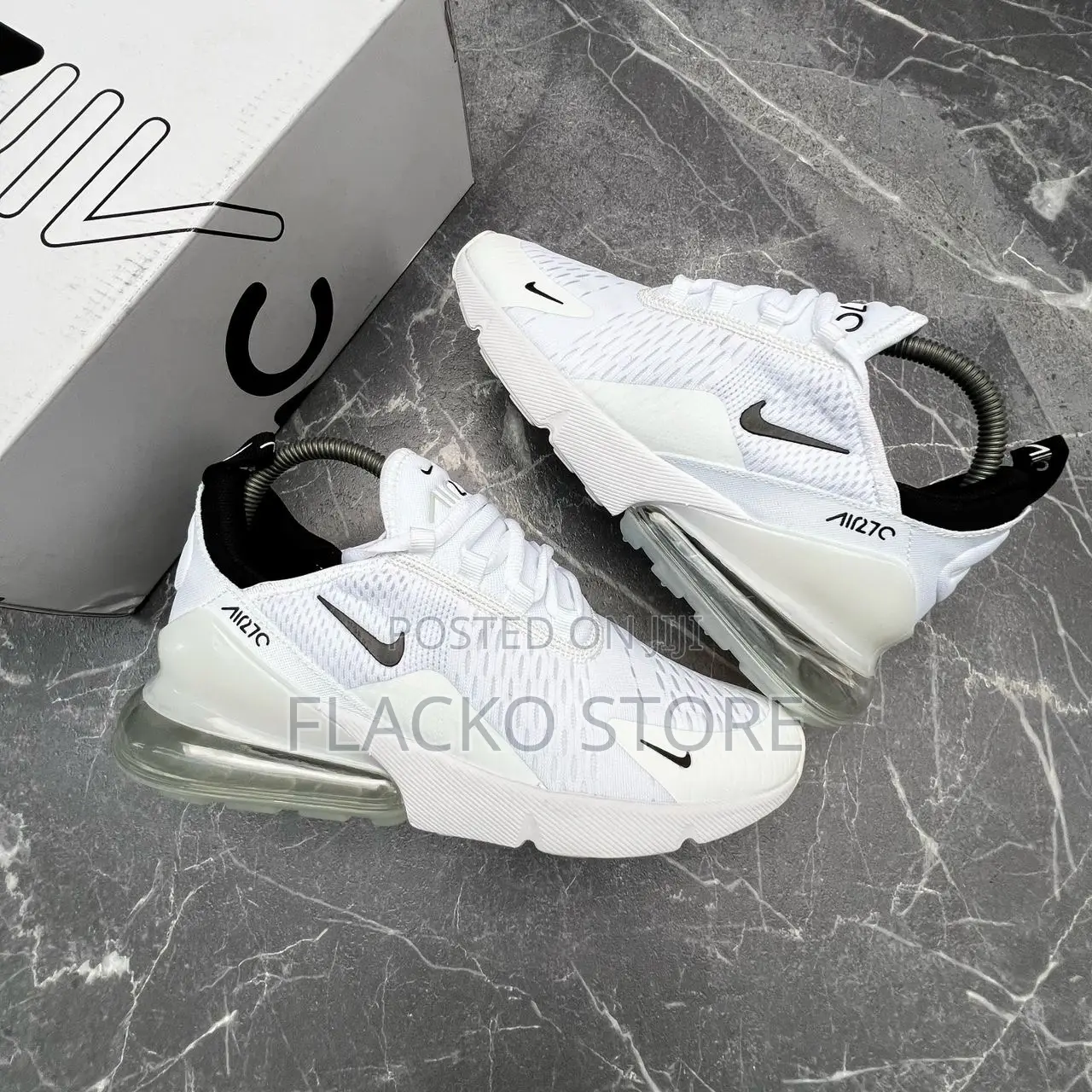 Original Nike Air Max 270 React White Sneakers
