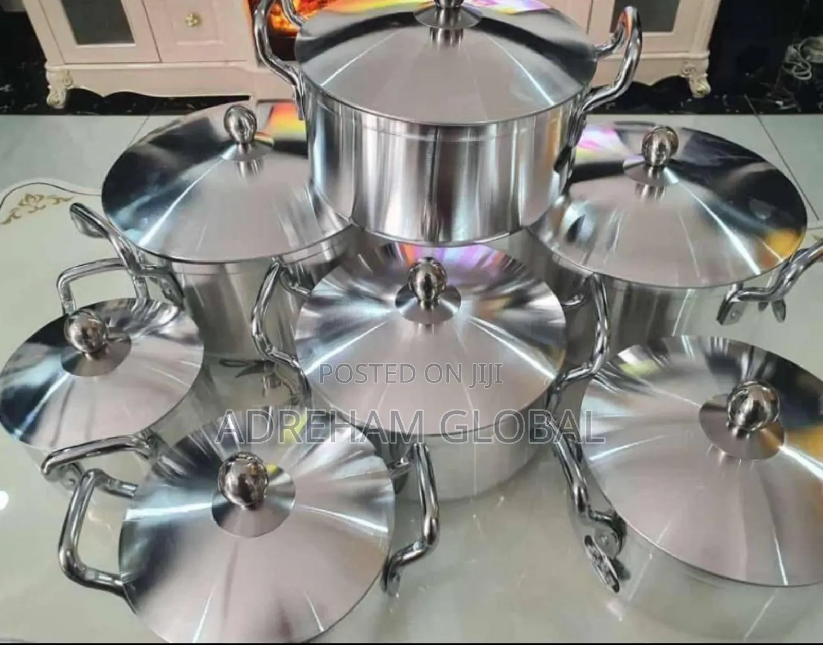 Rashnik 7pcs Quality Aluminium Stock Pot Set.