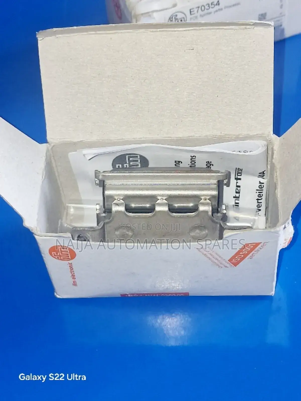 Ifm | E70354 | Fce Splitter Ye/Bk