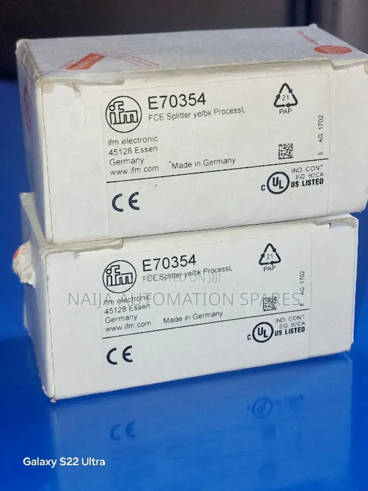 Ifm | E70354 | Fce Splitter Ye/Bk
