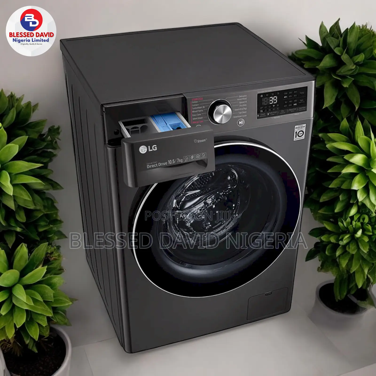 LG F4V3RYP6JE 10.5KG Front Load Washing Machine