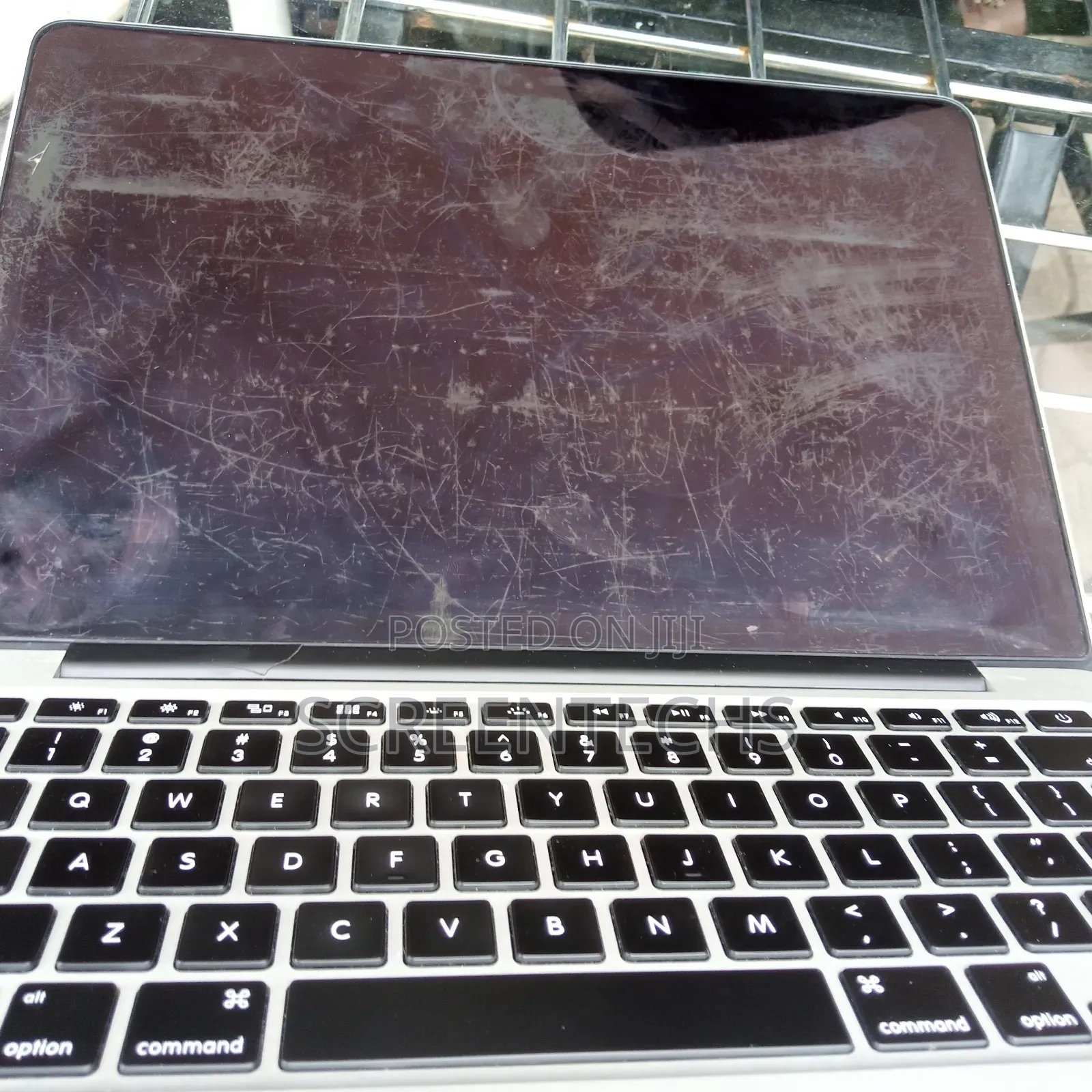 Macbook Decolonized Screen With Dirty Ink Stains