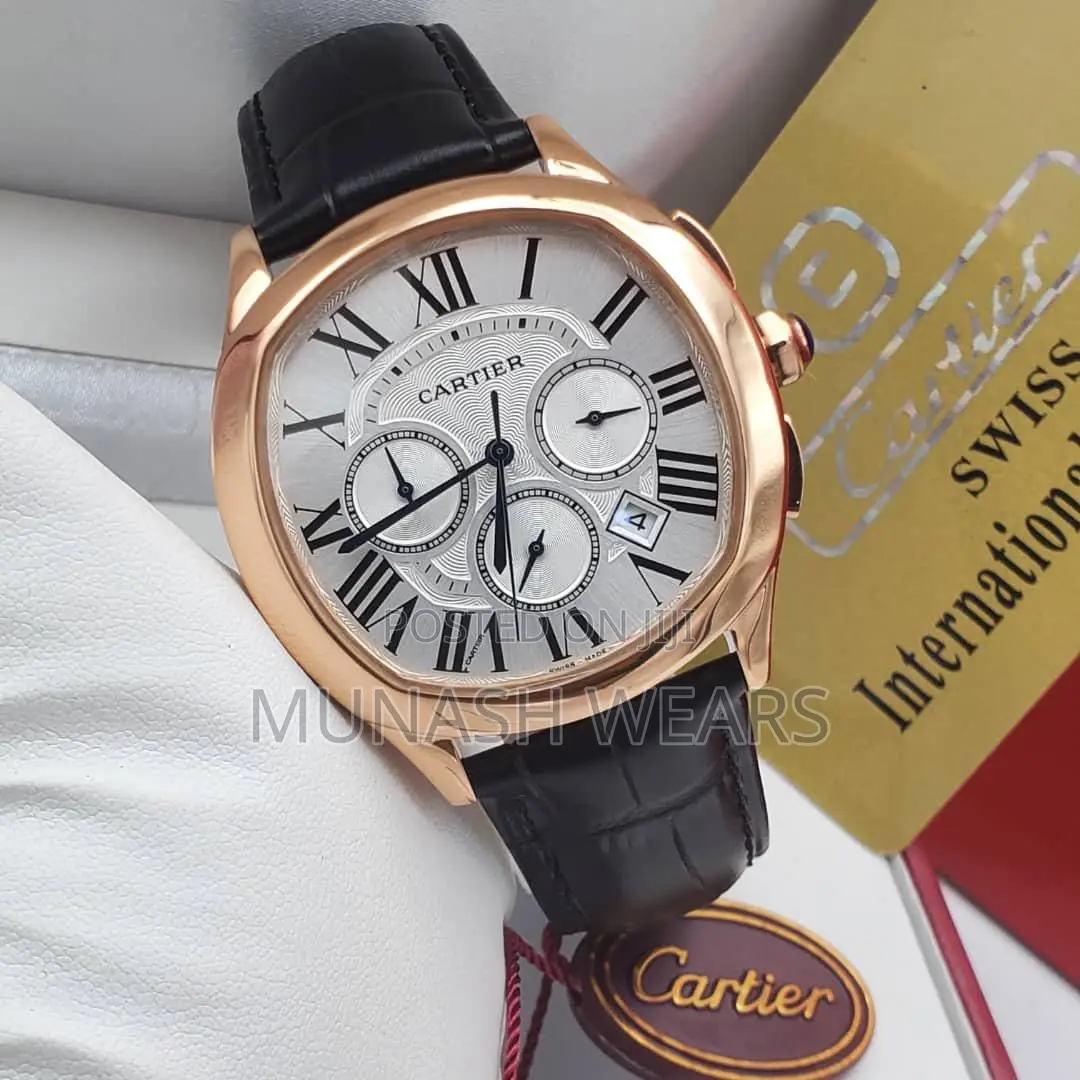 Original Cartier Leather Wristwatch