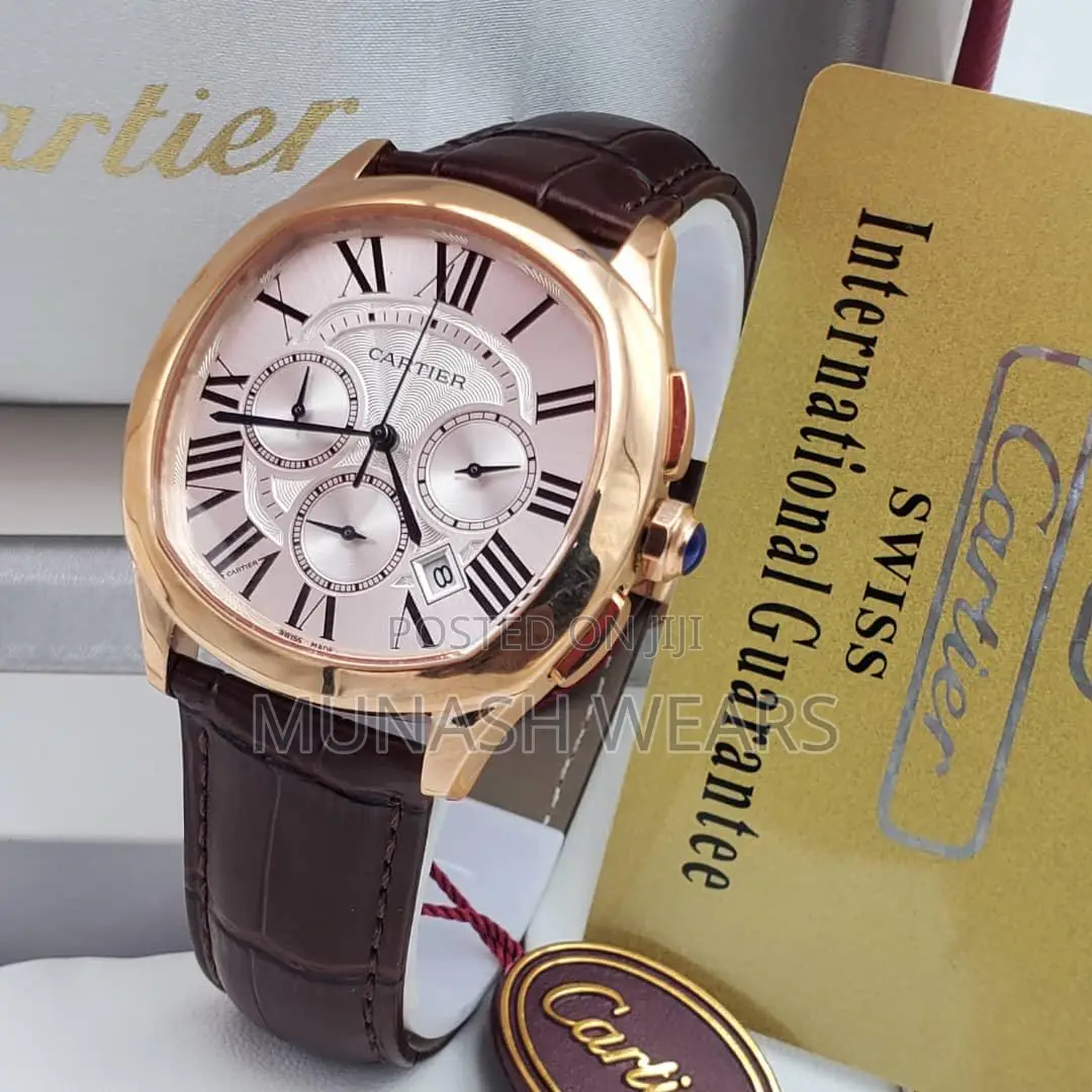 Original Cartier Leather Wristwatch