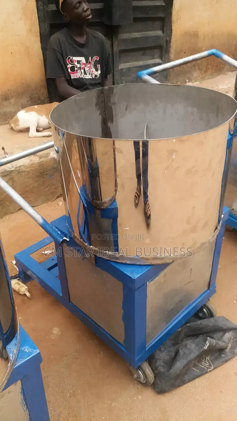 Gx390.13hp Stainless Pot Fufu Pounding Machine 80to100 Liter