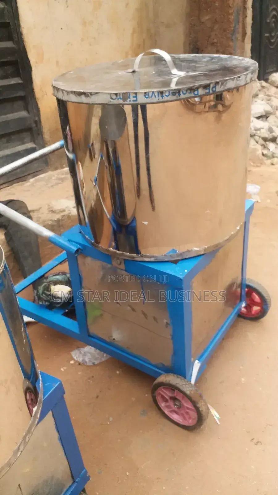 Gx390.13hp Stainless Pot Fufu Pounding Machine 80to100 Liter